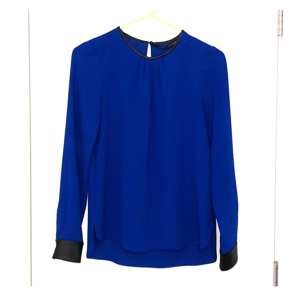 Zara Cobalt Blue Blouse in XS